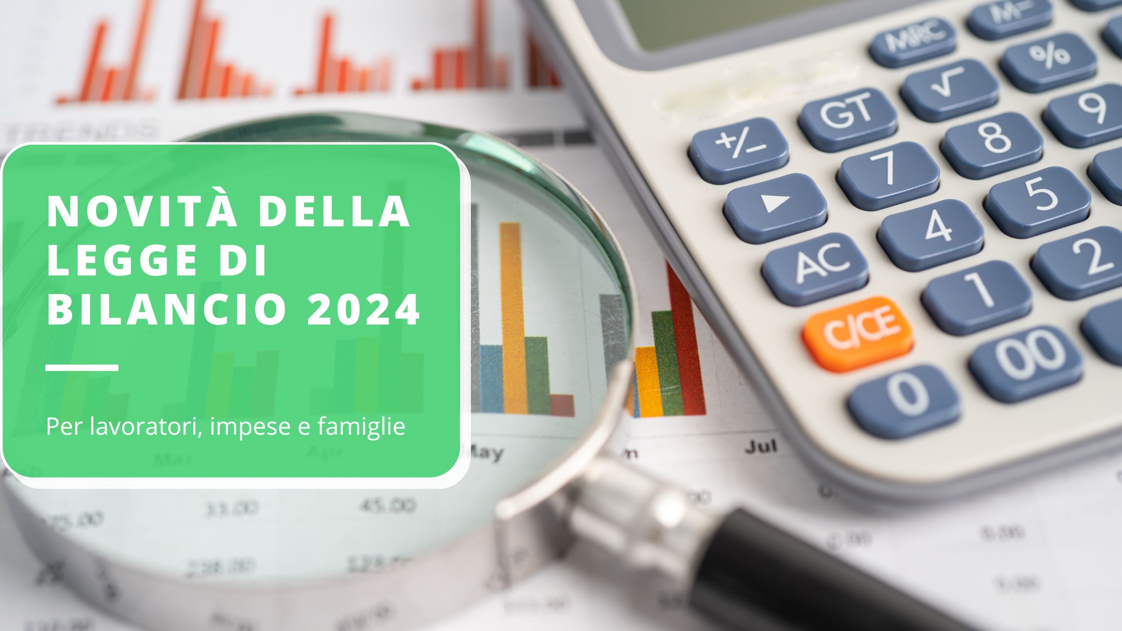 Novità della legge di bilancio 2024 per lavoratori, imprese e famiglie
